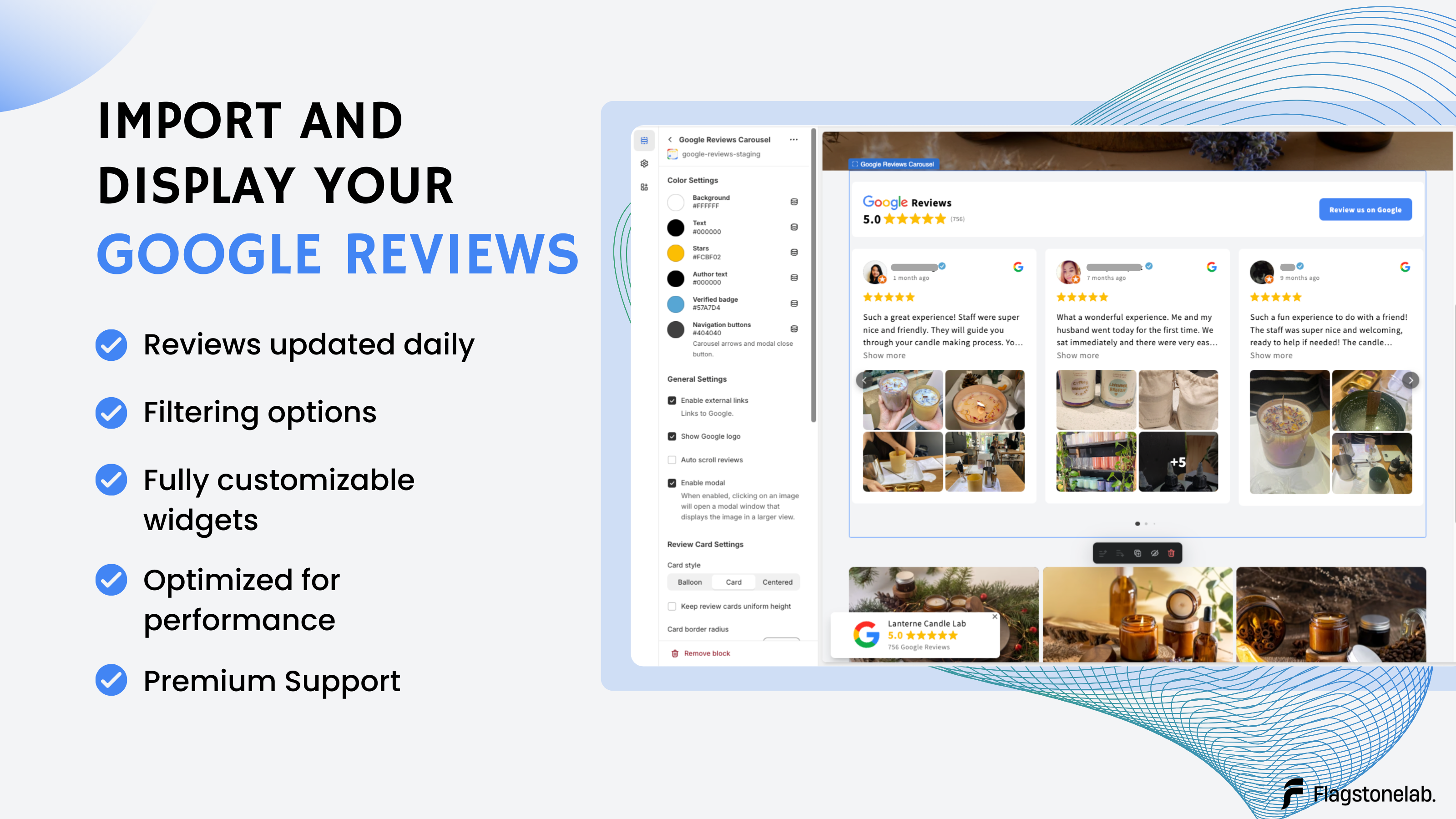 Add Google reviews on your Shopify store.